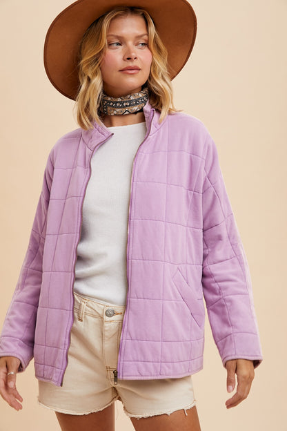 Lavender Quilted Jacket