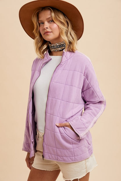 Lavender Quilted Jacket