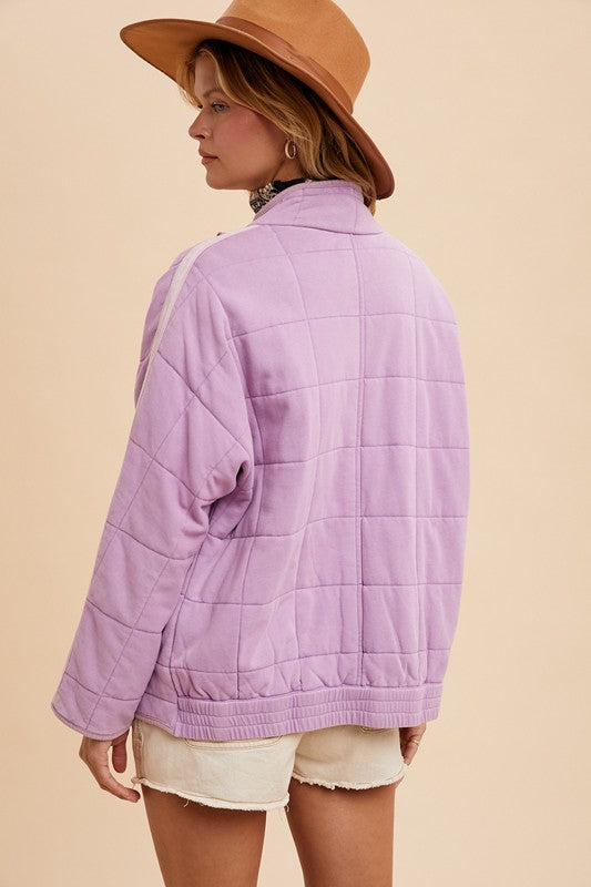 Lavender Quilted Jacket