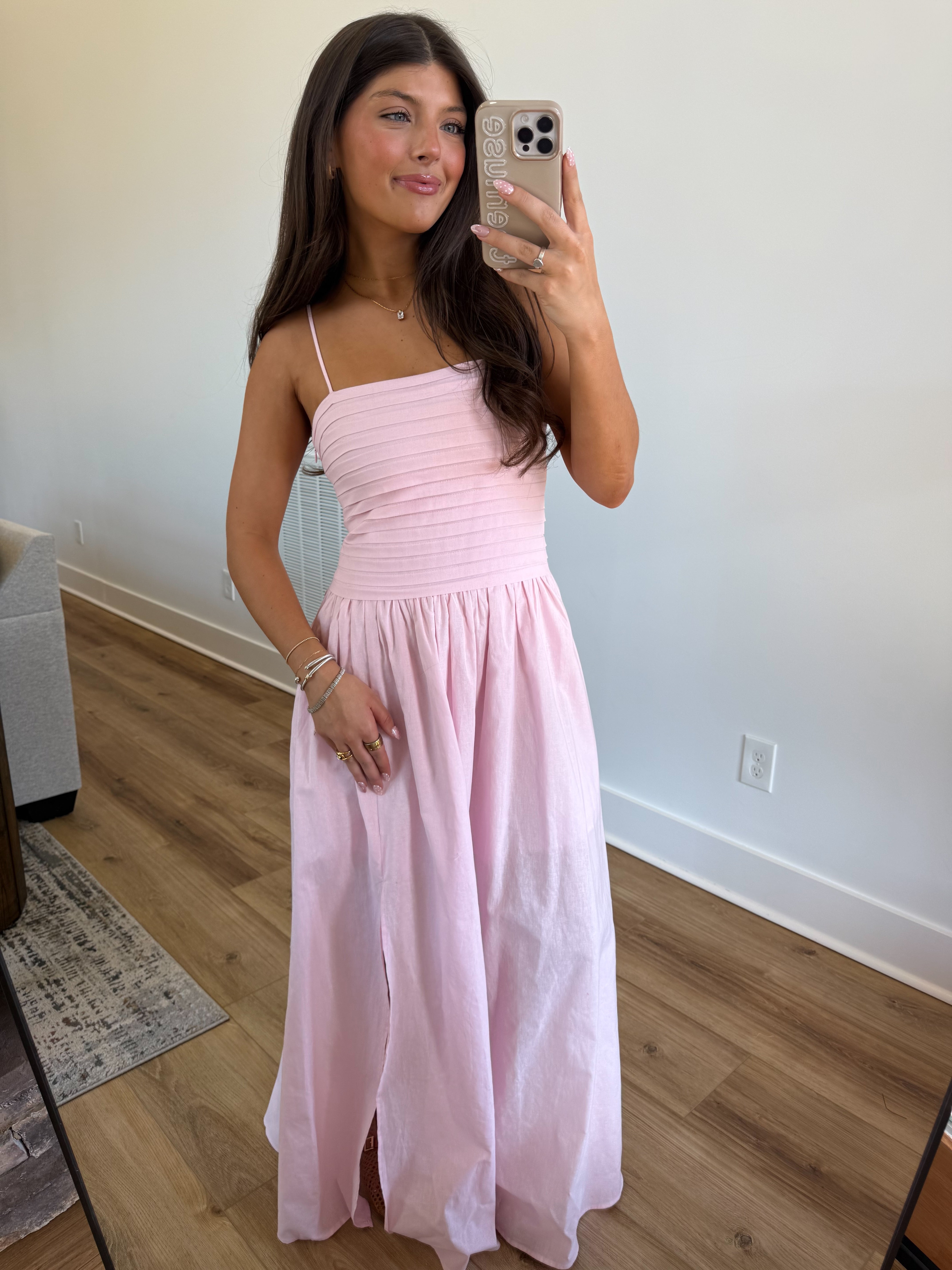 The Strawberry Linen Dress (Restock)