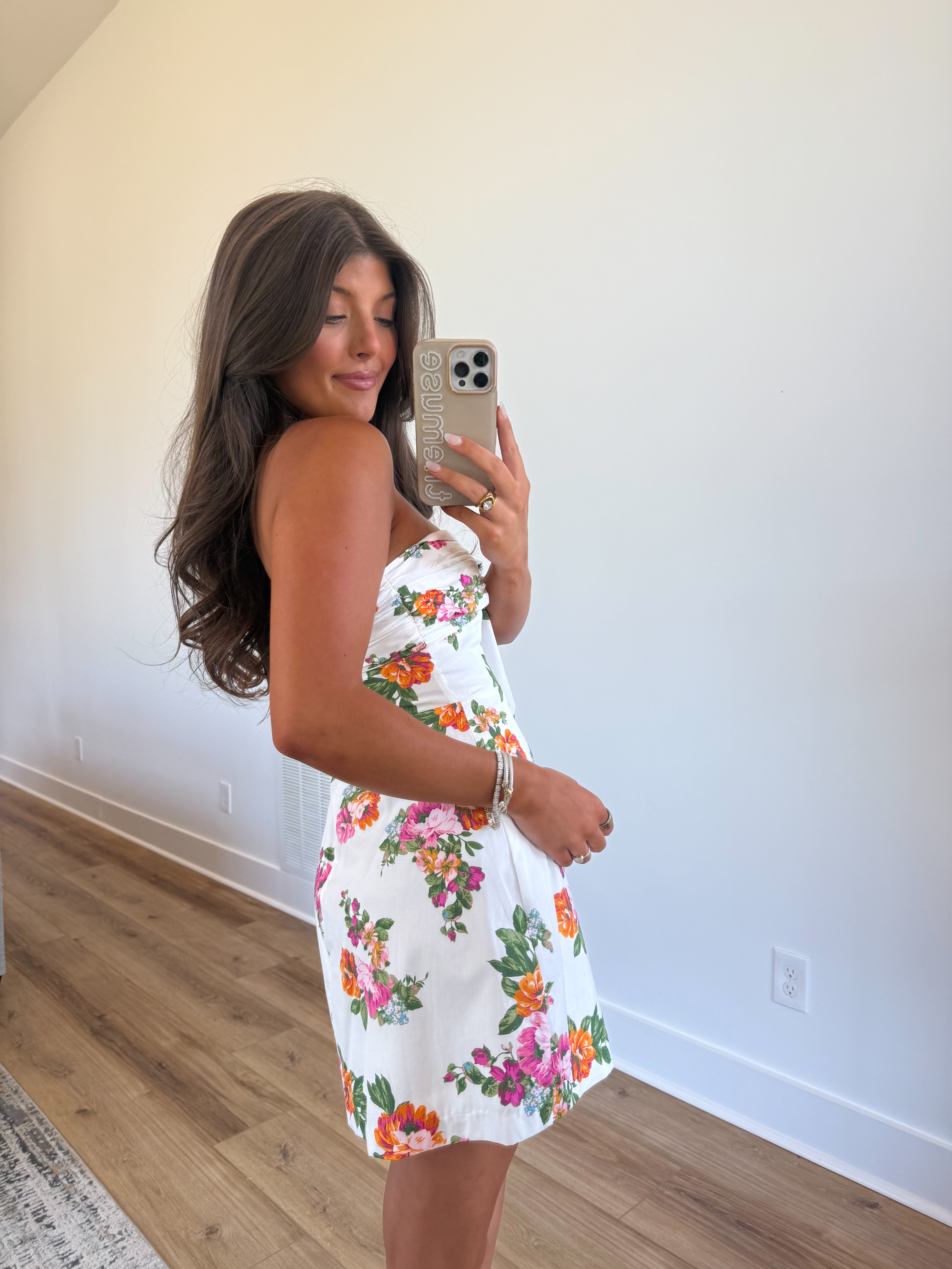Garden Room Front Tie Mini Dress