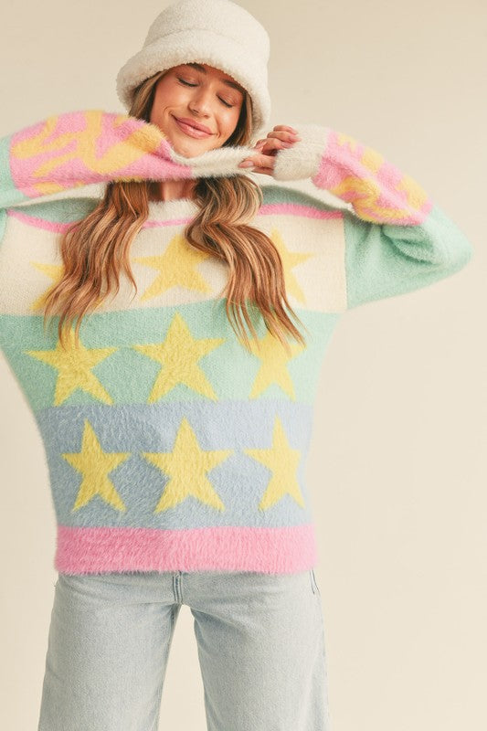 Ivory Star Sweater