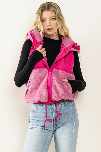 Pink Fleece Vest (Restock)