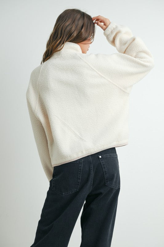 Cloud Nine Pullover (White/Pink)