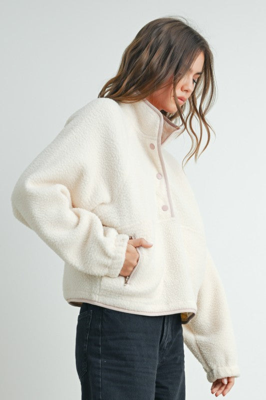 Cloud Nine Pullover (White/Pink)