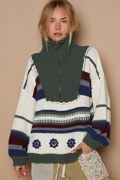 Dreamy Pullover (Green Multi)