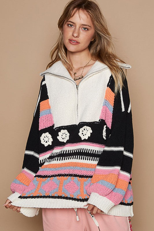 Dreamy Pullover (Black Multi)