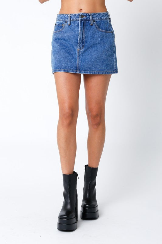 Denim Mini Skirt