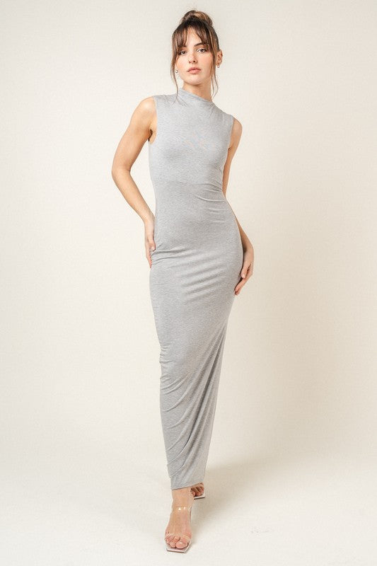 Grey Made For Me Maxi Dress