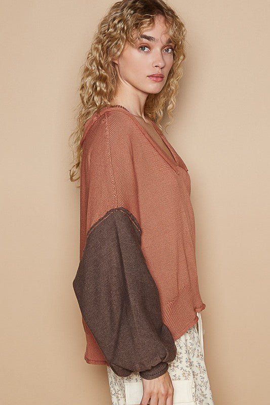 Pumpkin Pie Contrast Sweater