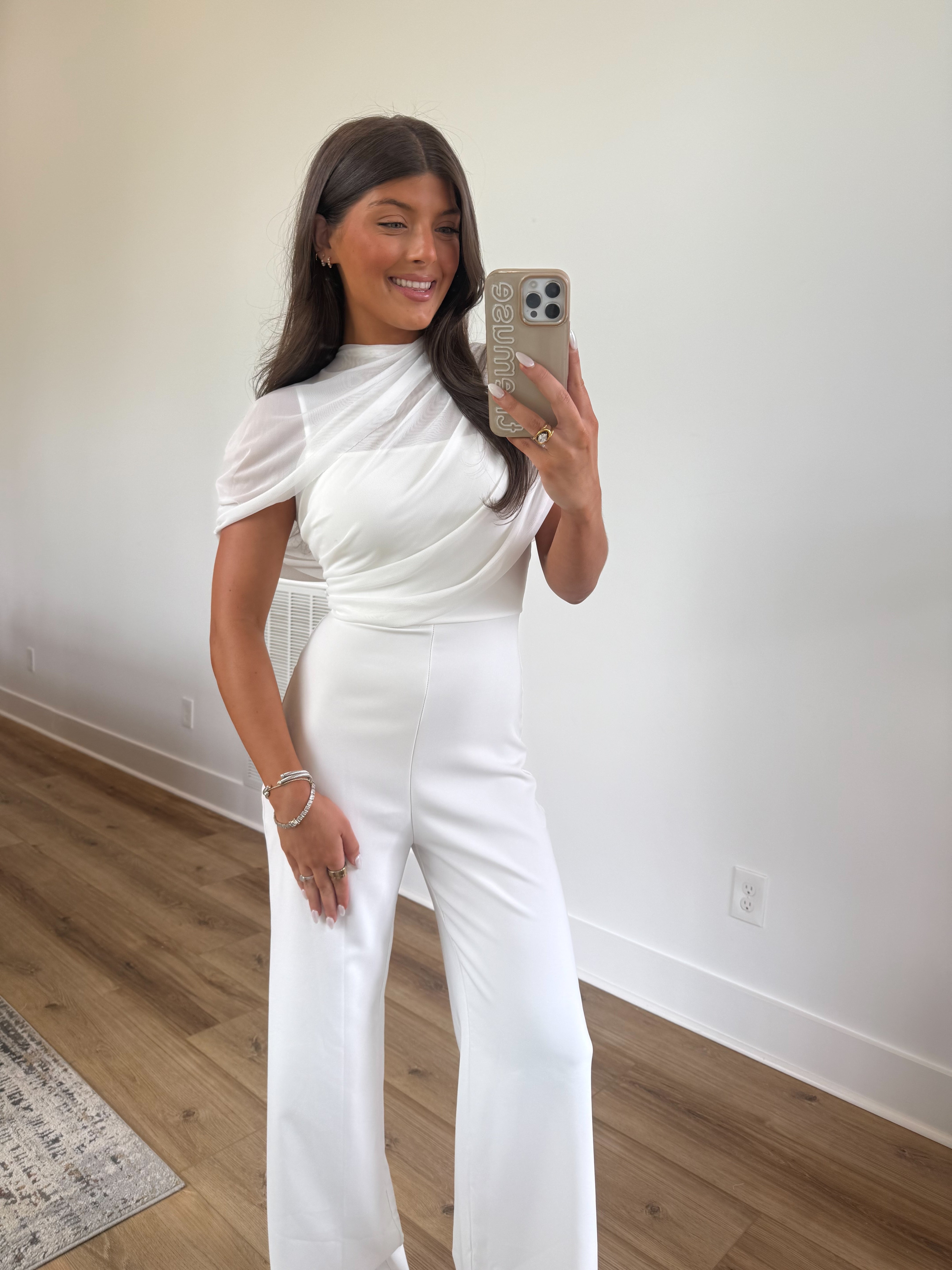 Elegant Caped Jumpsuit