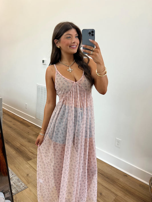 Pink Dreams Sheer Blouse