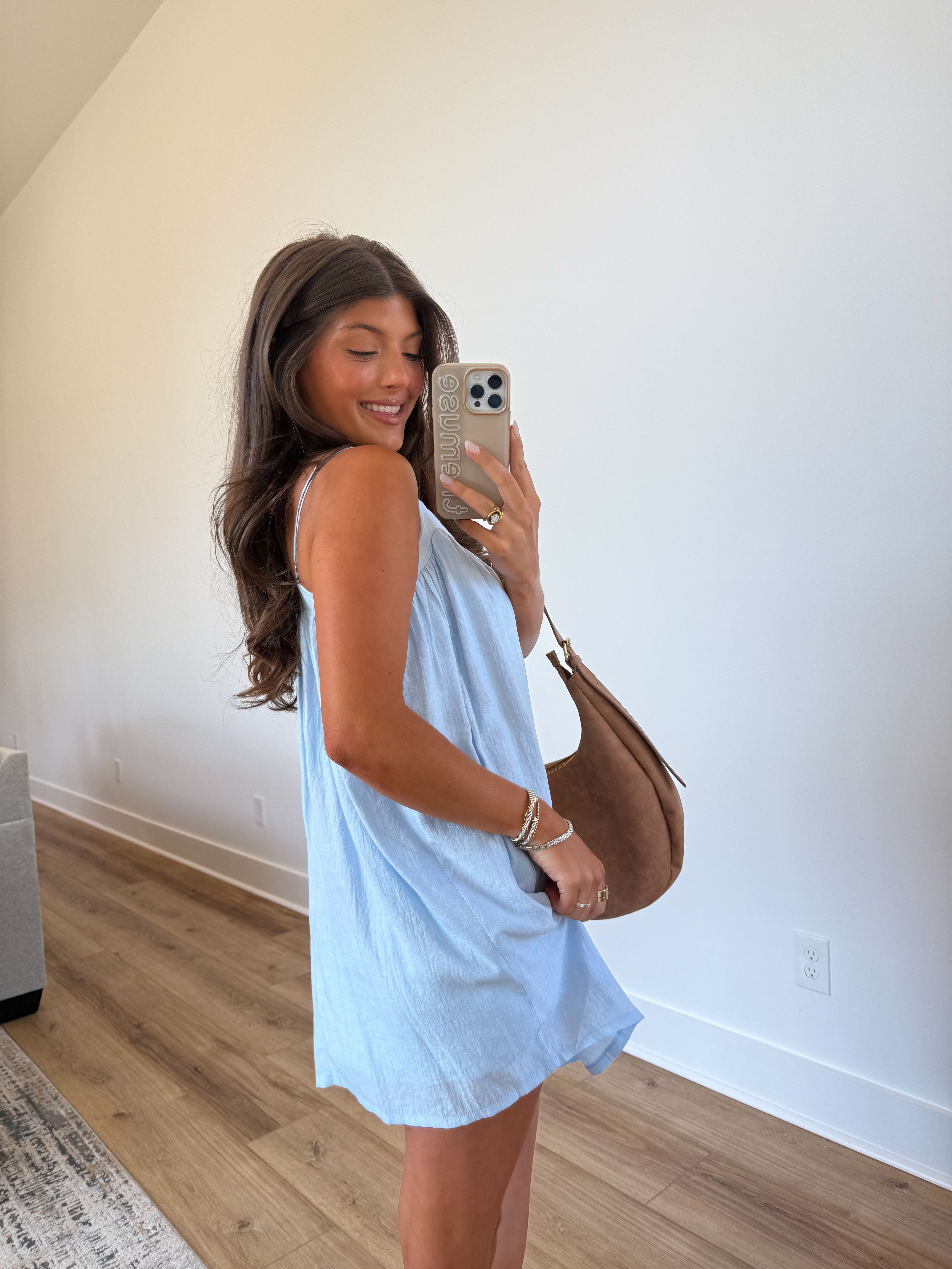 Powder Blue Mini Dress