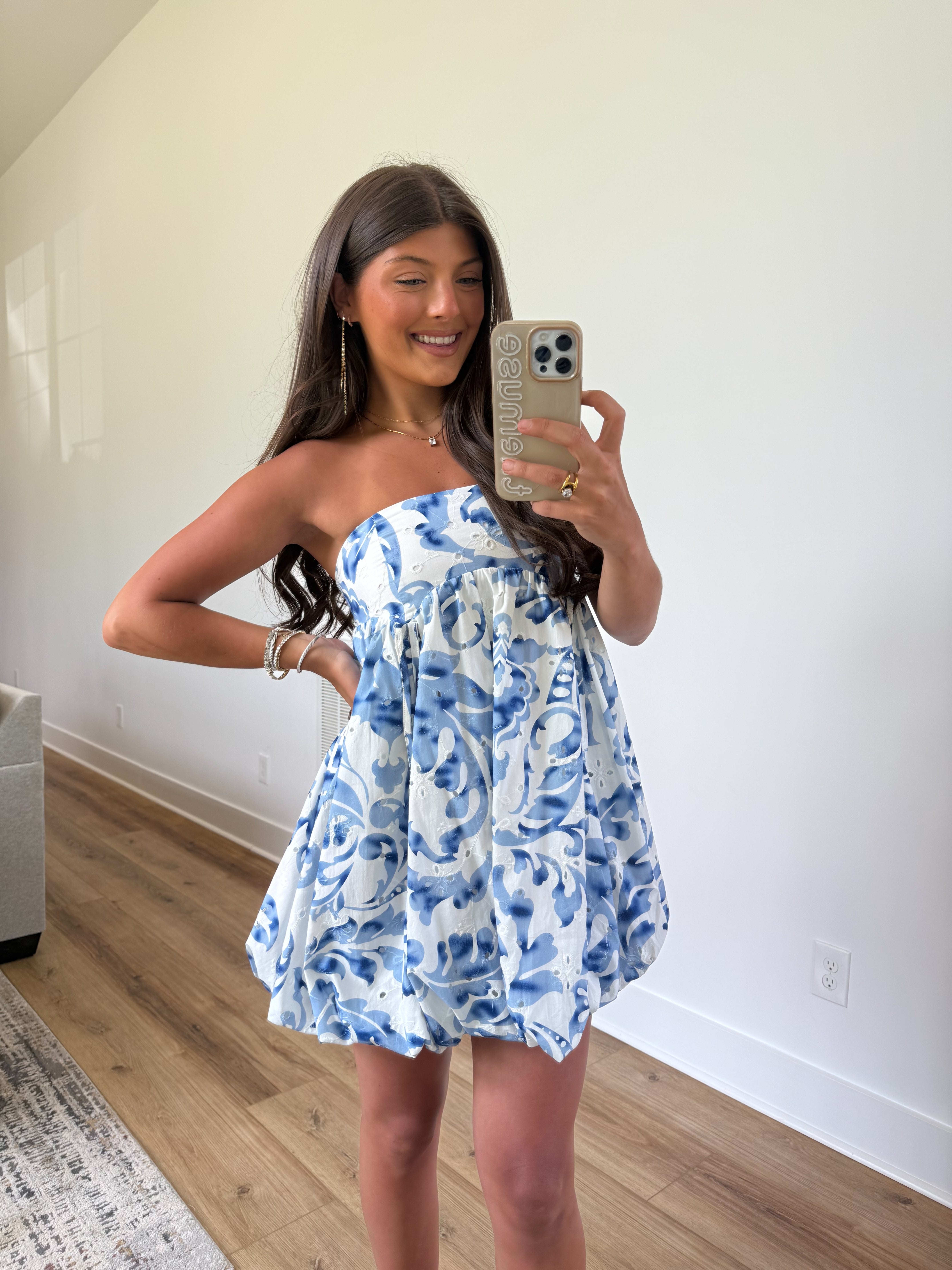 Ocean Mini Bubble Dress
