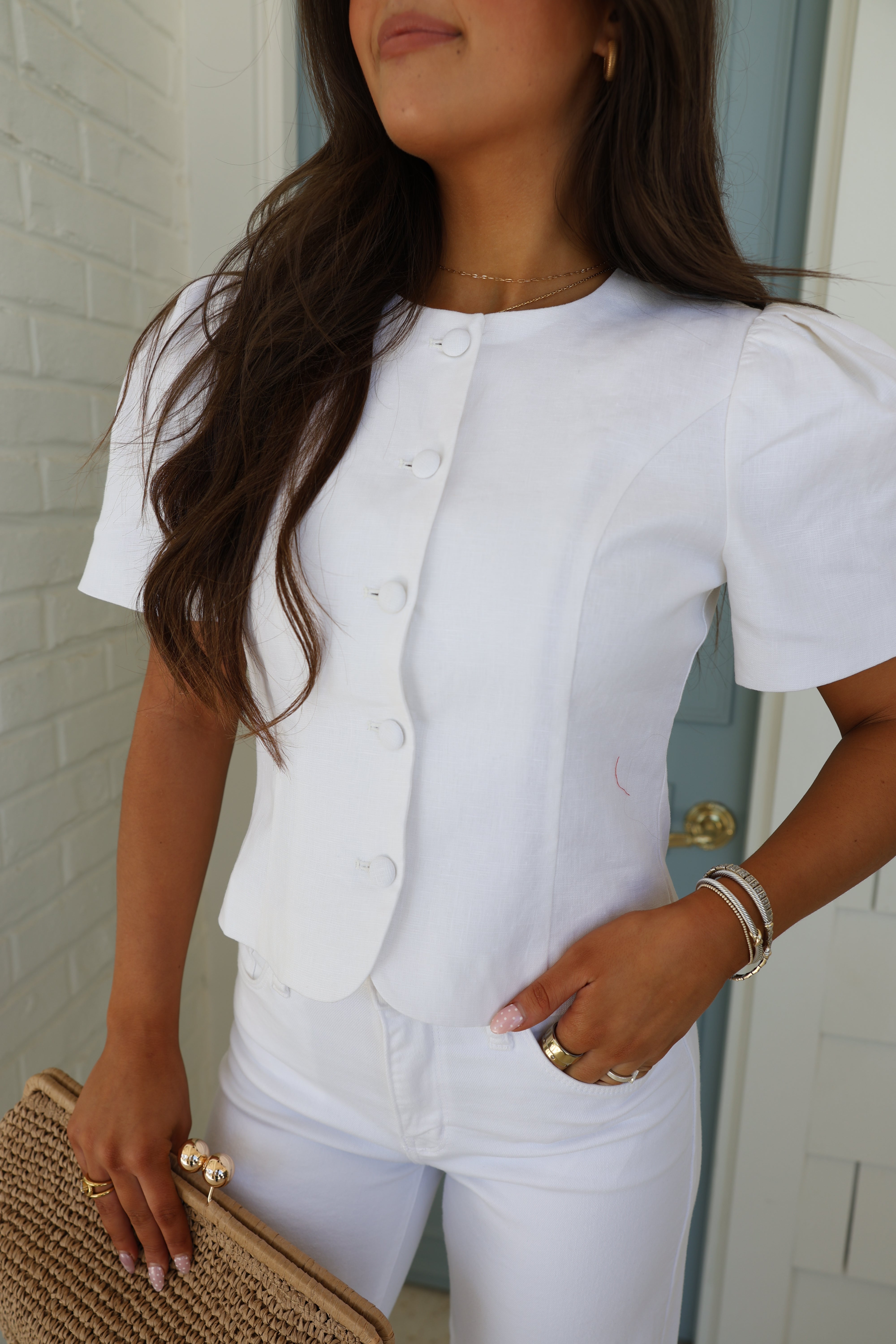 Candace Linen Top