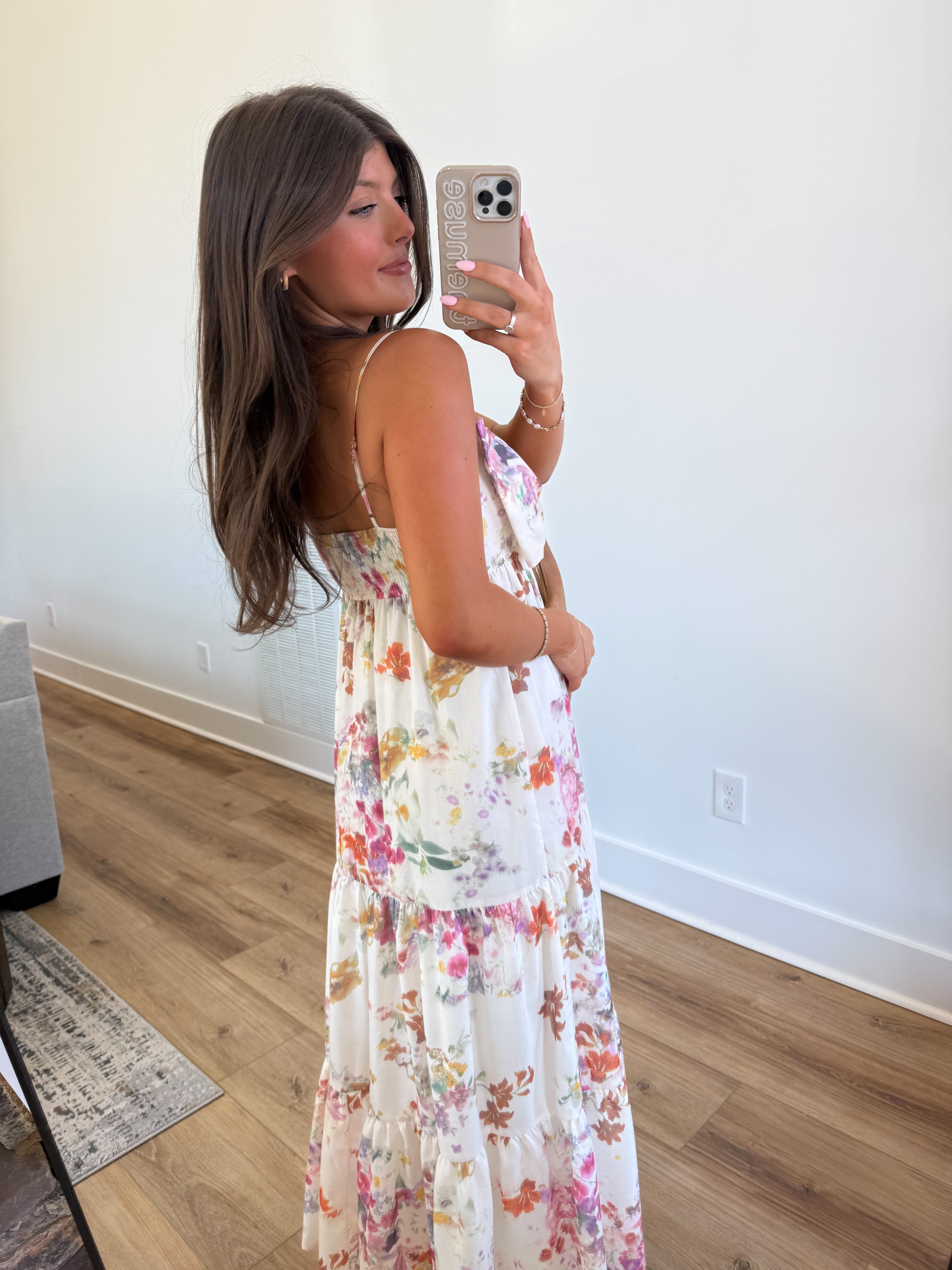 Water Color Bow Maxi