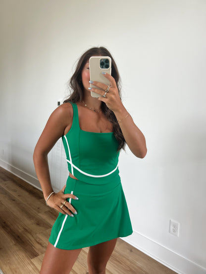 Green Racerback Set