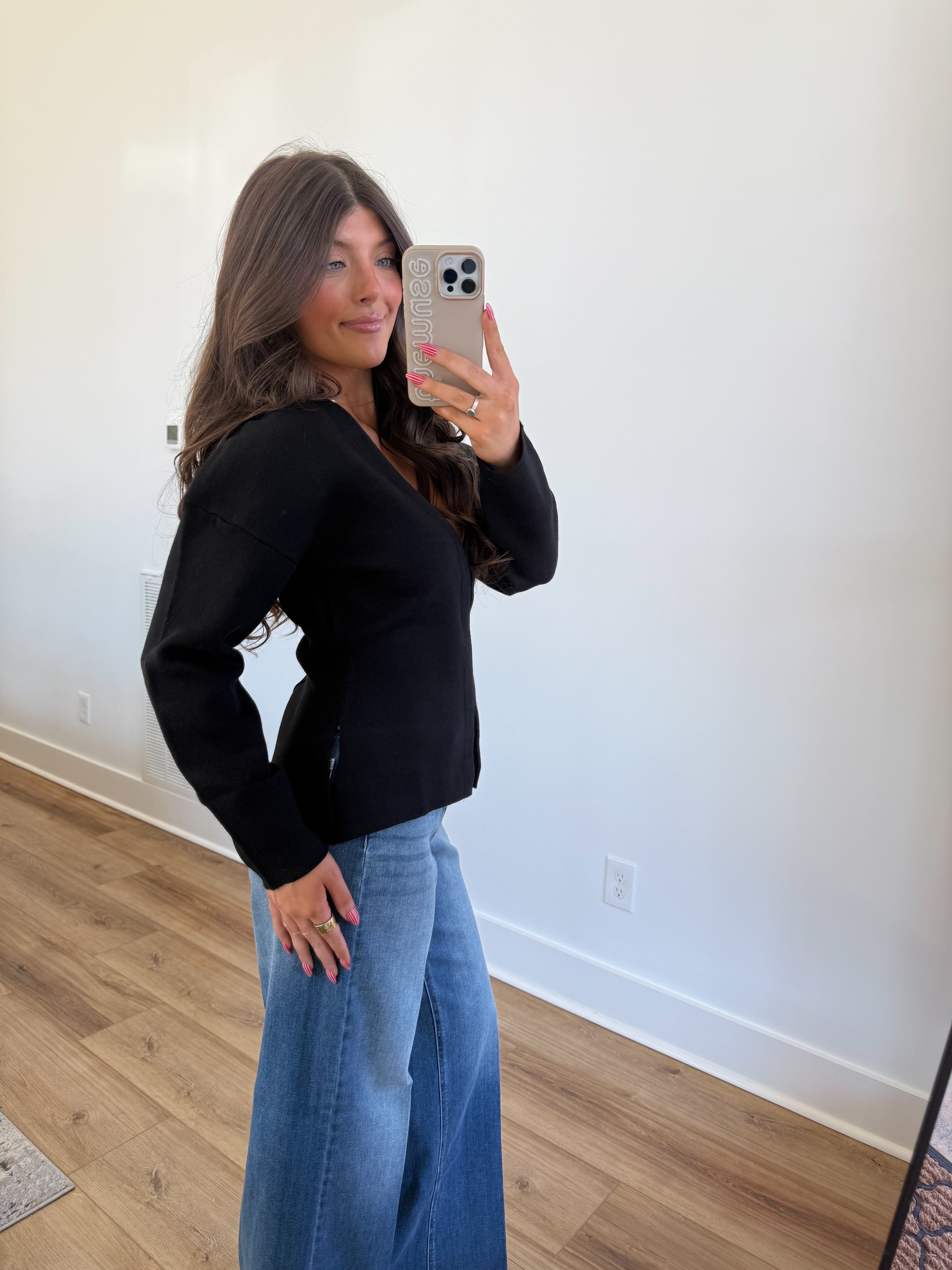 Clean Lines Top (Black)