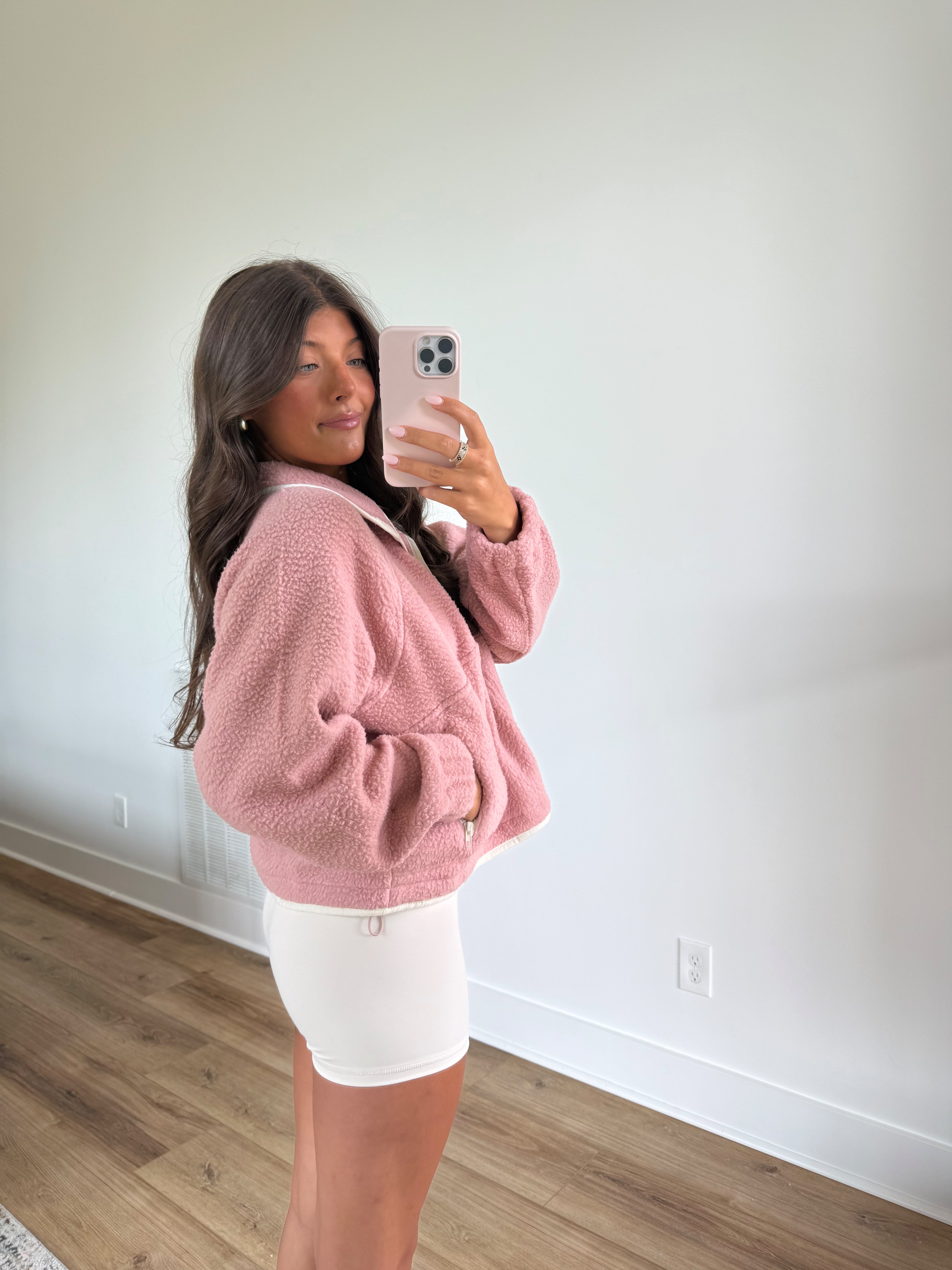 Cloud Nine Pullover (Pink/White)