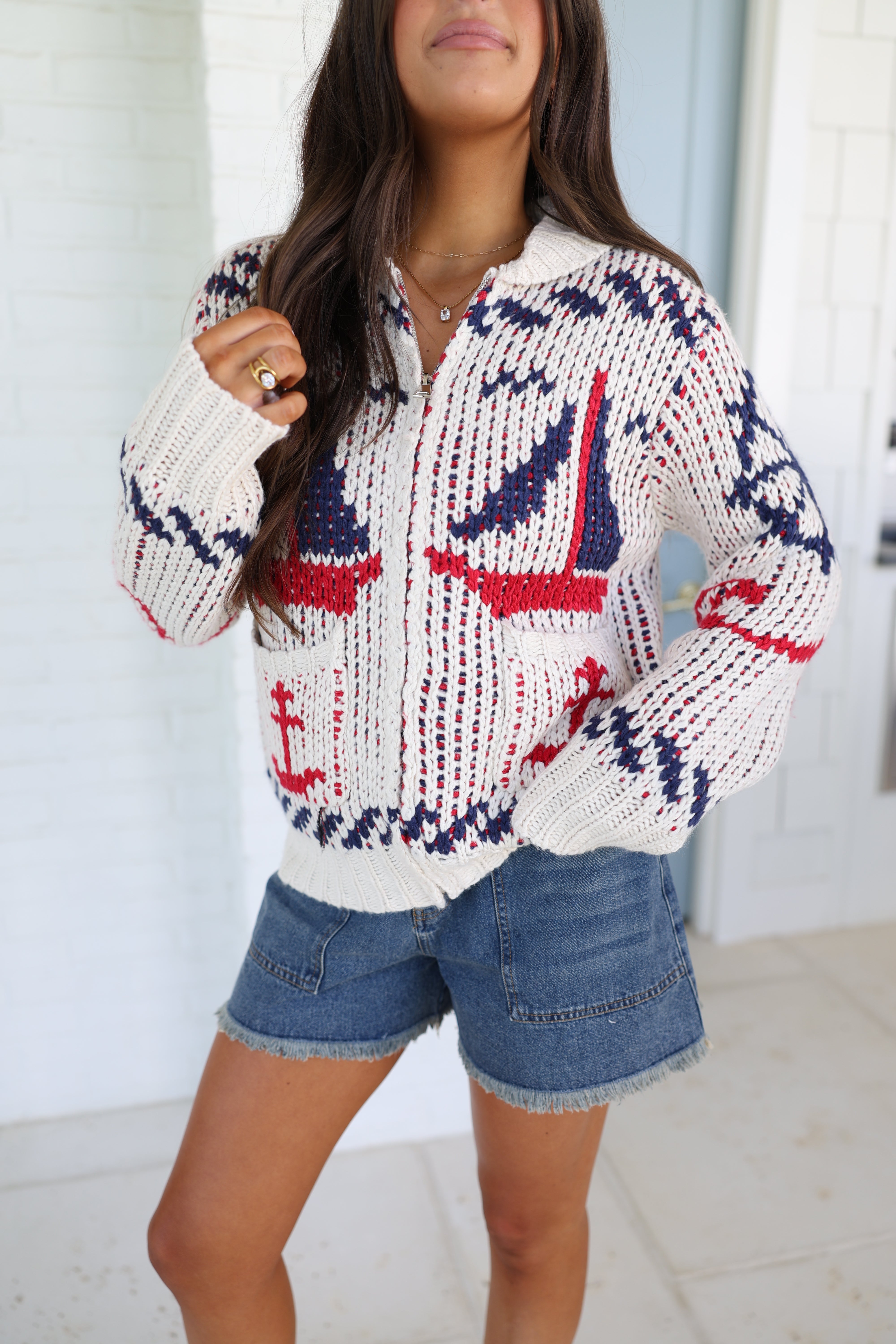Seaside Sailing Cardigan