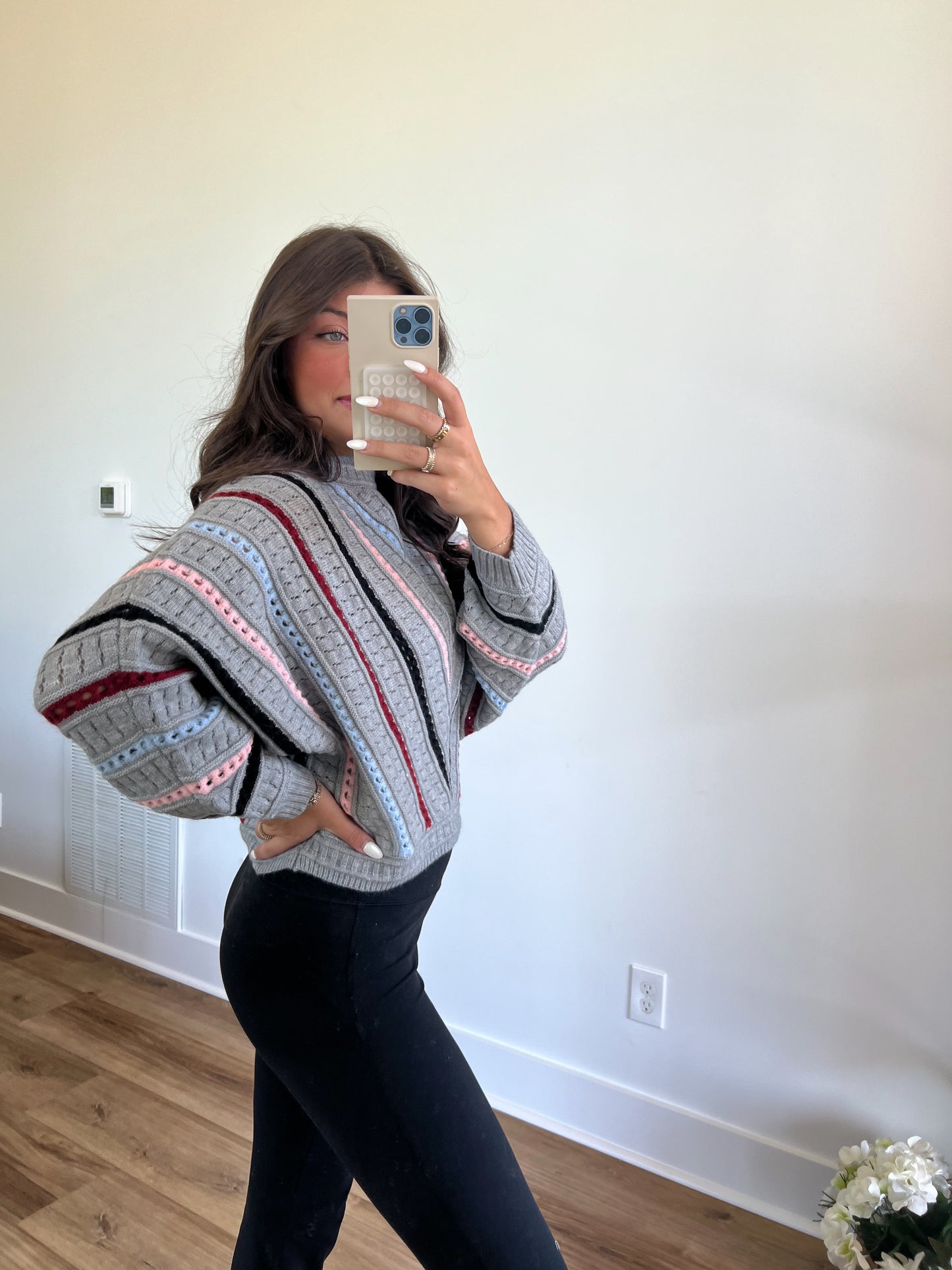 Stripe Chevron Sweater