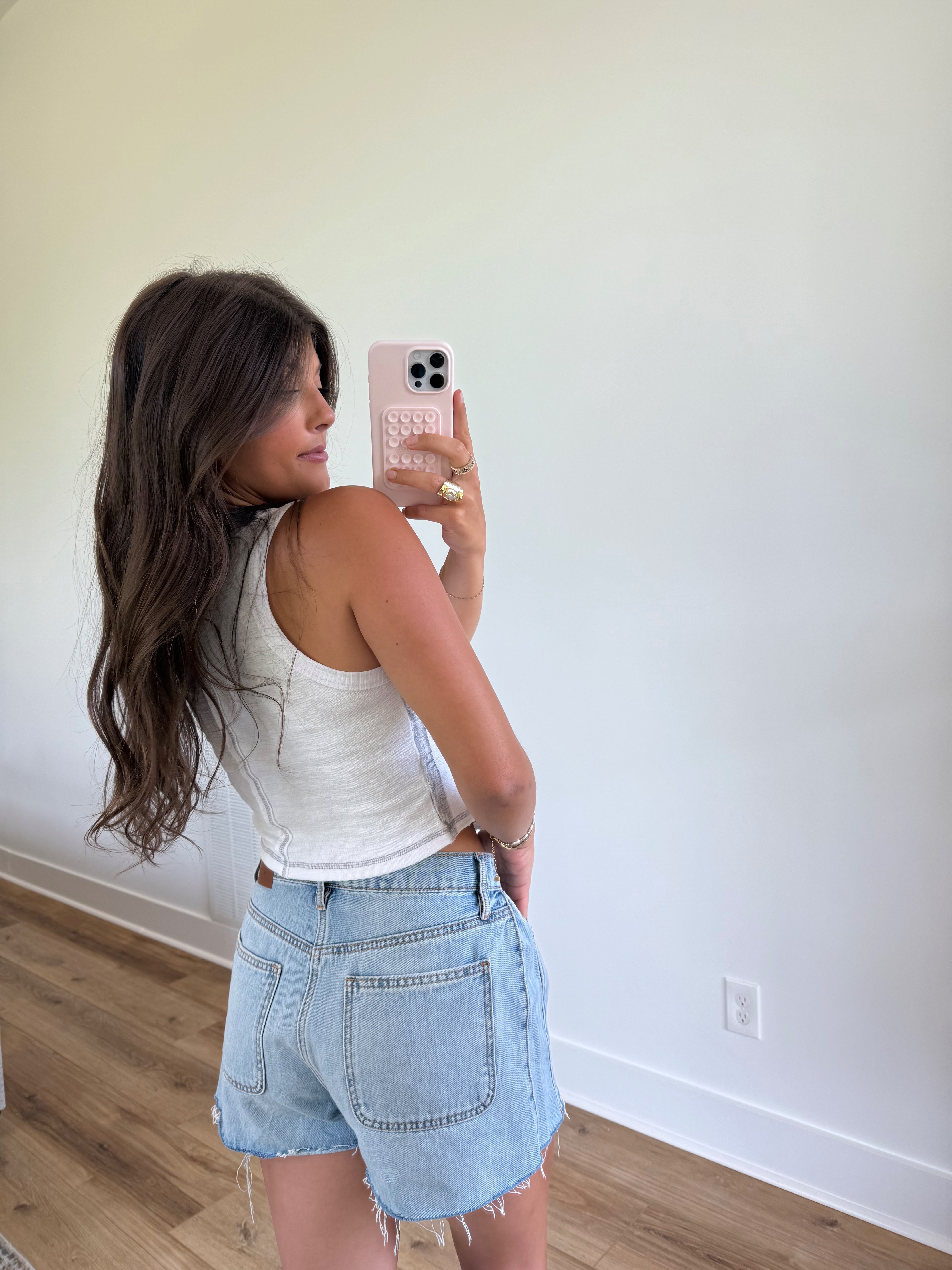 Studded White Tank