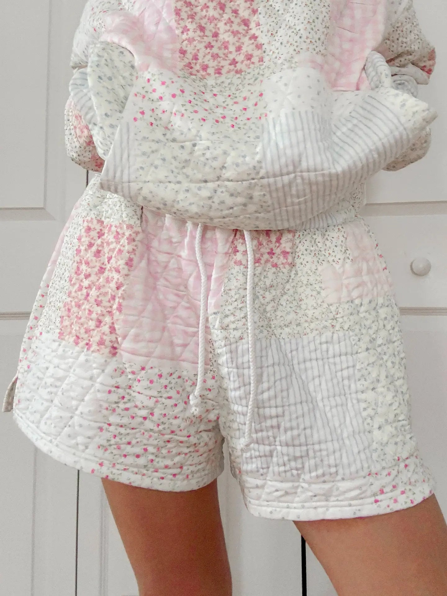 Cottage Quilt SHORTS (Pink)