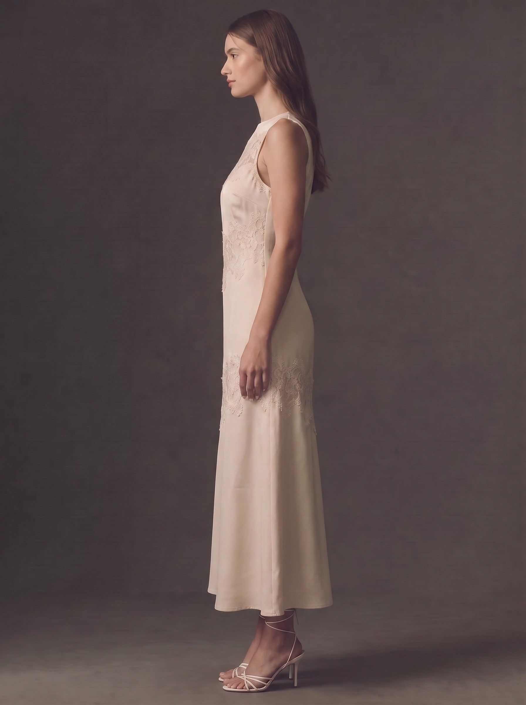 The Satin & Lace Dress