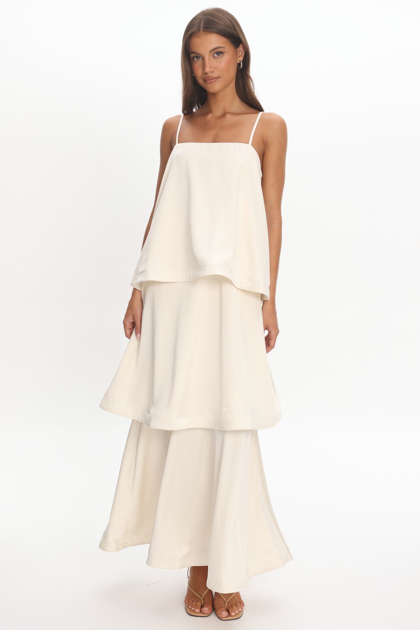 The Satin Haven Maxi (Cream)