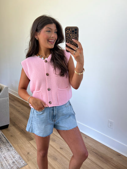Bubblegum Knit Top