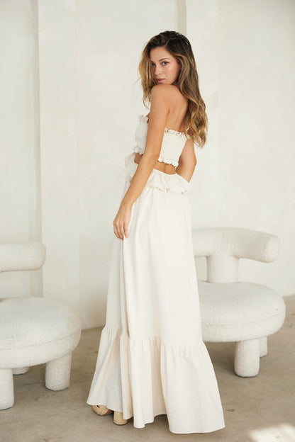 Coastal Cut-Out Maxi Dress