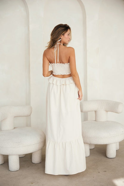 Coastal Cut-Out Maxi Dress