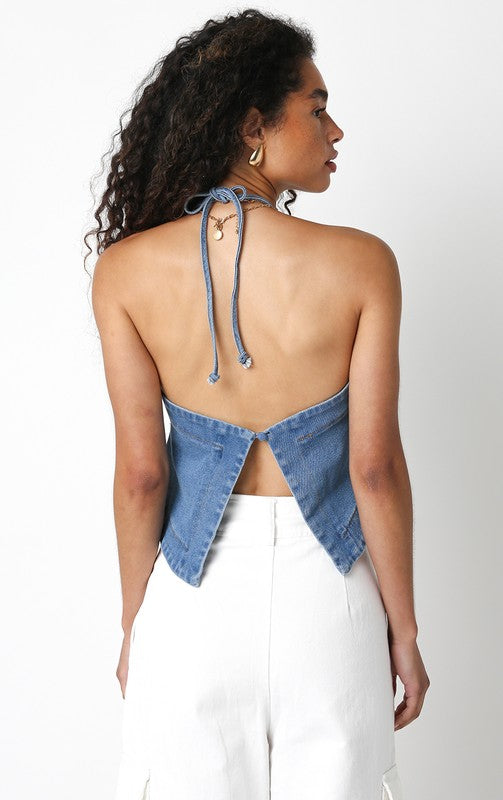 Destin Denim Top