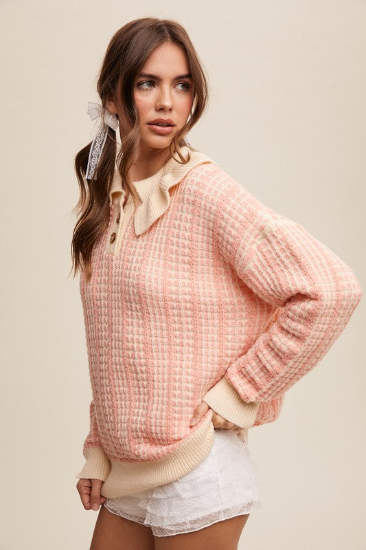 Baby Pink Button Blouse