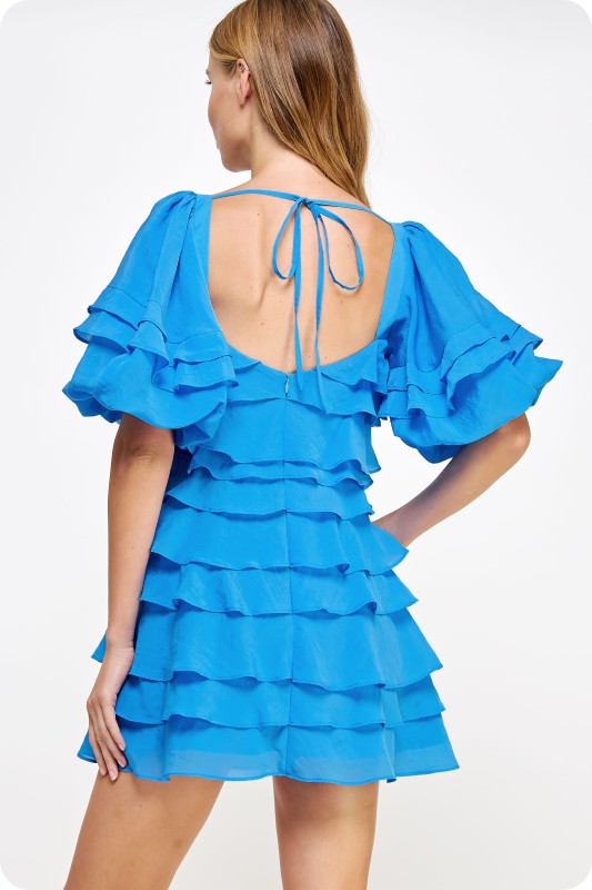 The Blue Tiered Dress
