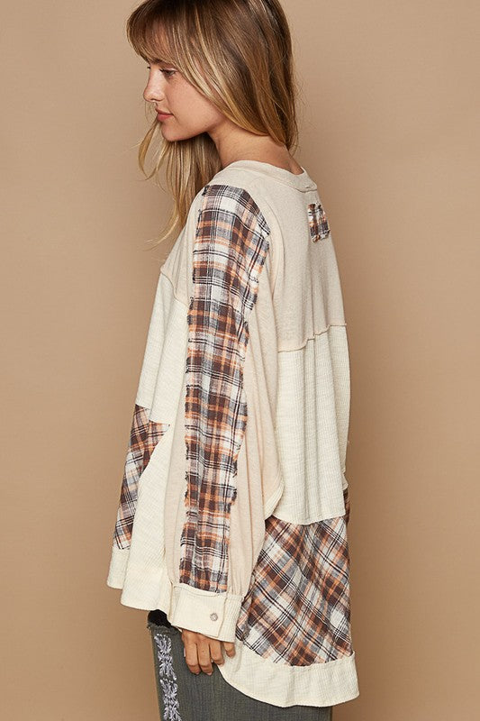 Fall Plaid Blouse