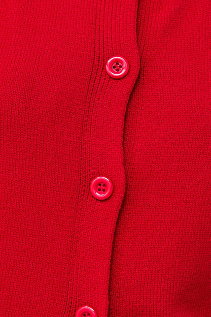 Mrs. Claus Button Top