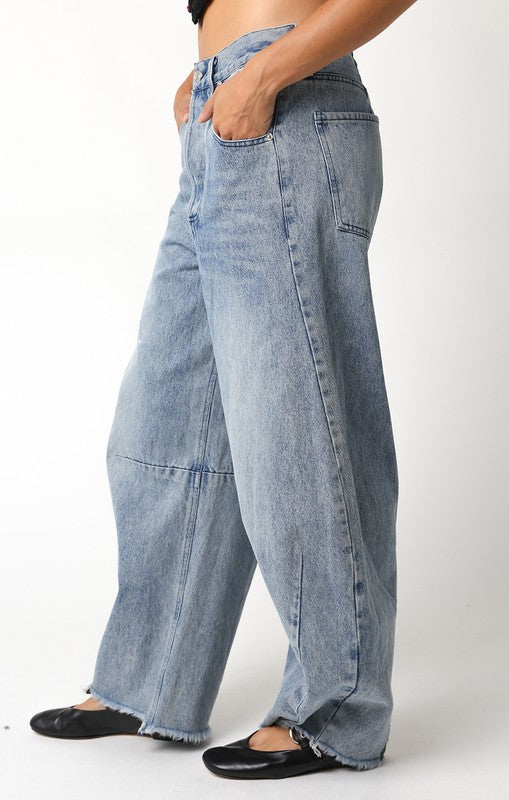 Linny Barrel Jeans(PRE-ORDER (1-2 week)/ Restock)