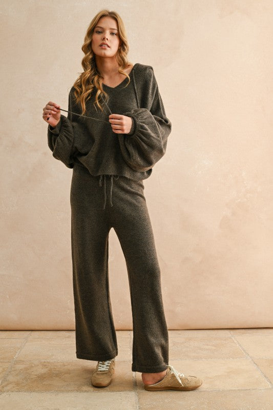 The Mocha Balloon Knit Set