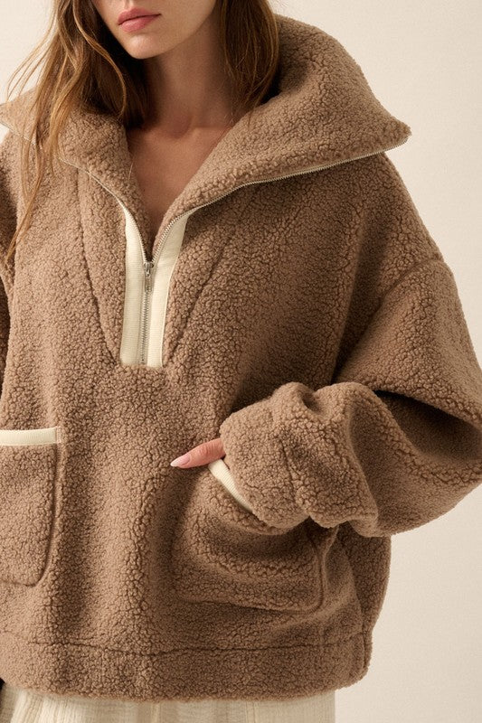 Brown Sugar Sherpa Pullover