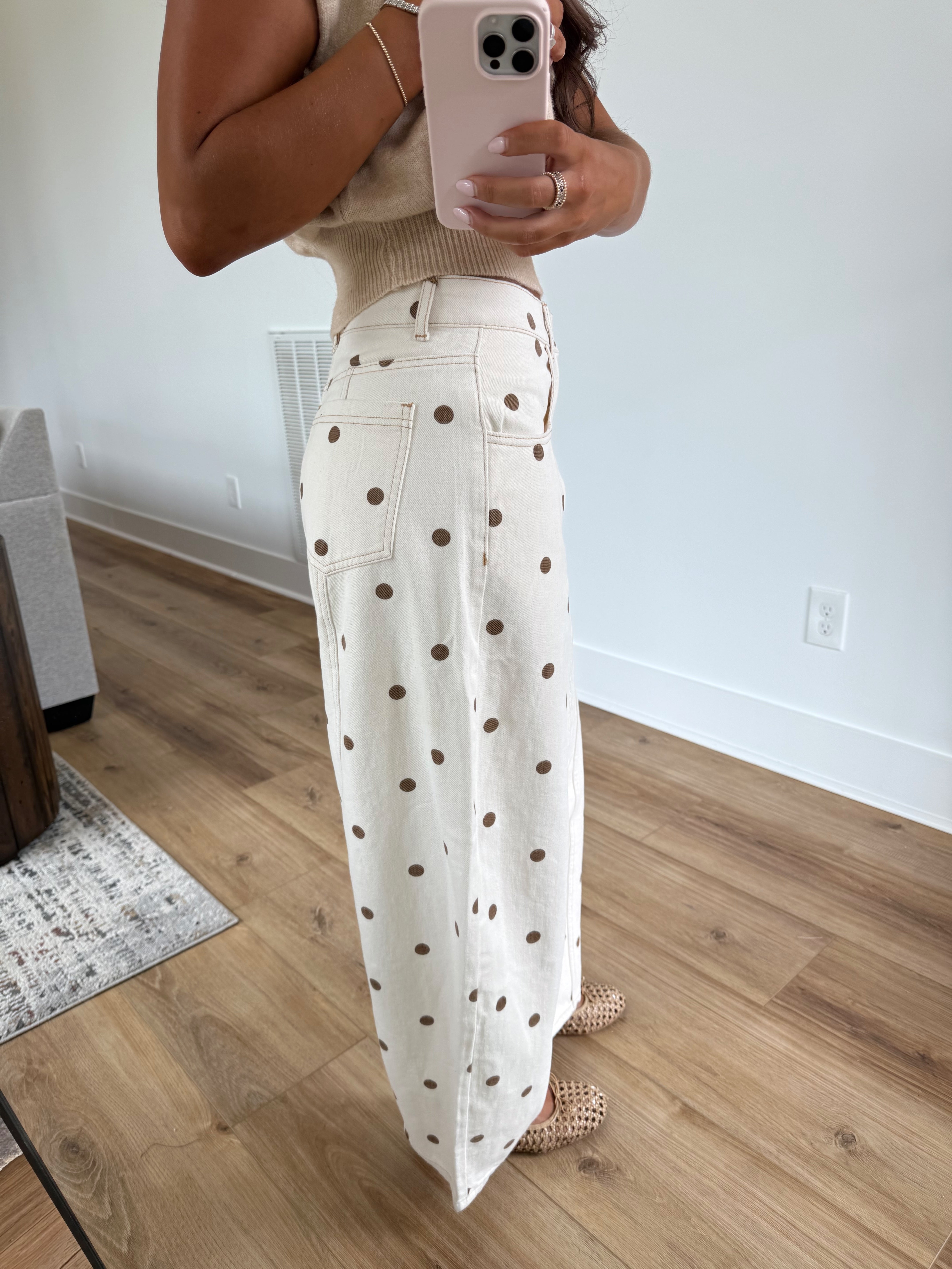 Chestnut Dots Jeans(PRE-ORDER (Mid-November)/ Restock)