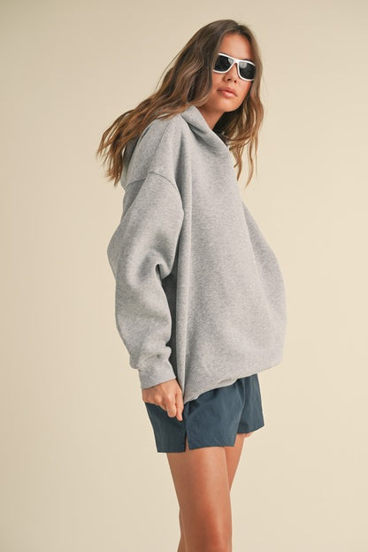 Grey Fleece Shorts Set