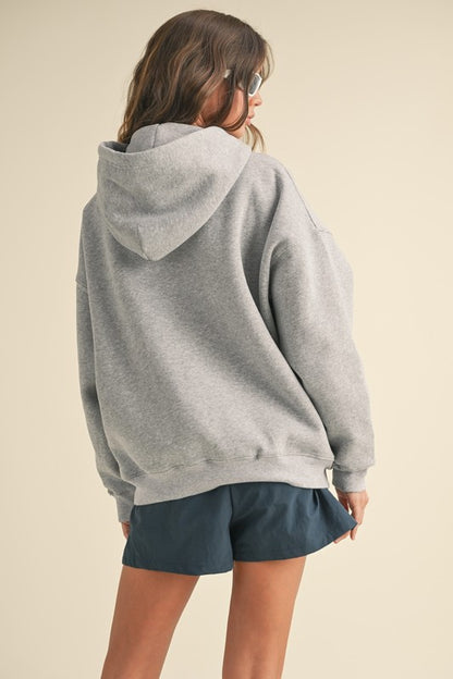 Grey Fleece Shorts Set