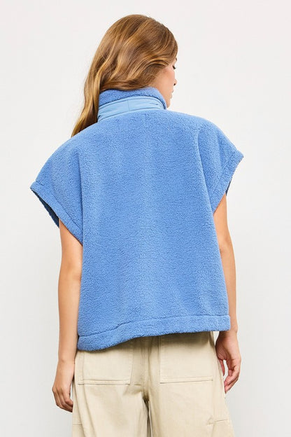 Cozy Soft Sweater Vest (Blue) (Restock)