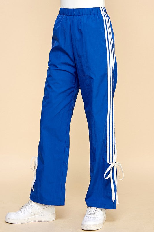 (Blue) Tate Bow Track Pants