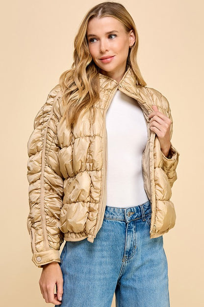 Gold Puffer Jacket