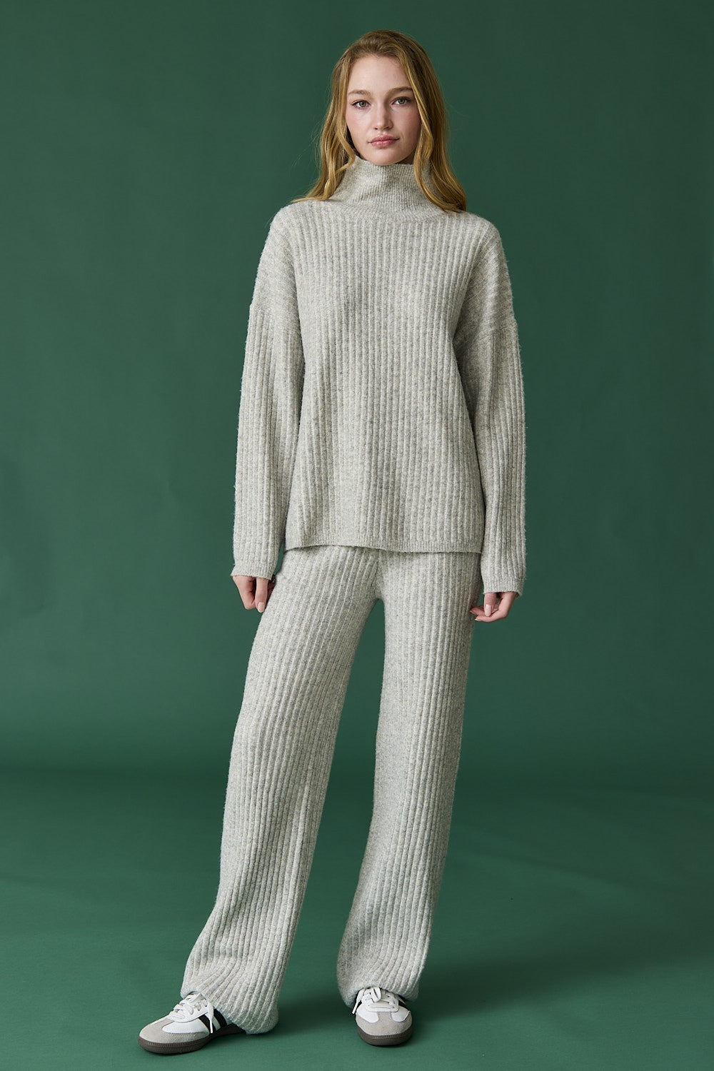 Off Day Cozy Ribbed Knit Set