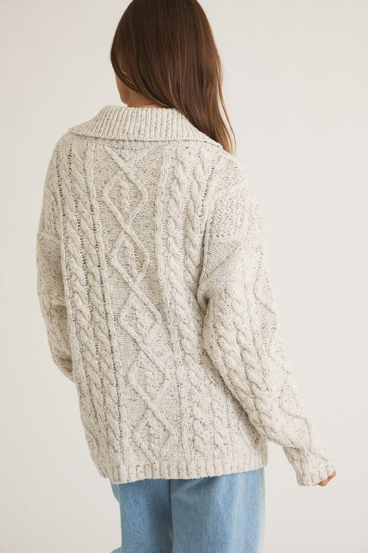 The Cozy Cottage Cable Cardigan