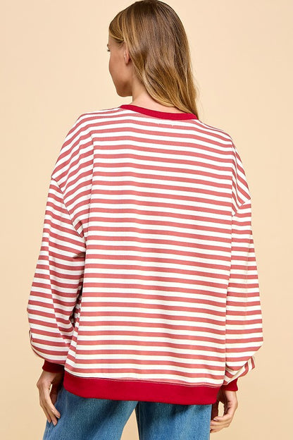 Khloe Cinnamon Stripe Top