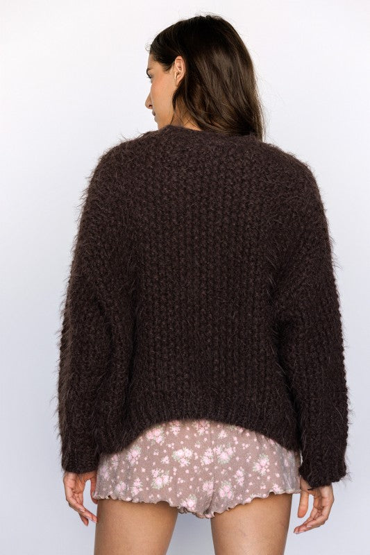 Teddy Toasty Cardigan (Brown)
